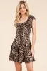 SCOOP NECK FIT AND FLARE SHORT SLEEVE MINI DRESS sold by Heart & Hips