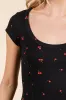 SCOOP NECK FIT AND FLARE SHORT SLEEVE MINI DRESS sold by Heart & Hips