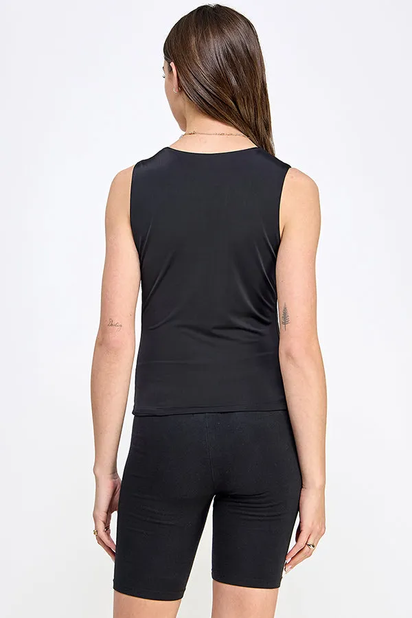 DOUBLE VENECHIA SCOOP NECK LINE WITH WIDE STRAP TOP sold by Heart & Hips product image thumbnail 3