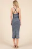 CRISS CROSS BACK STRIPPED DRESS sold by Heart & Hips