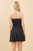 DOUBLE LAYERED BALLOON TUBE MINI DRESS sold by Heart & Hips