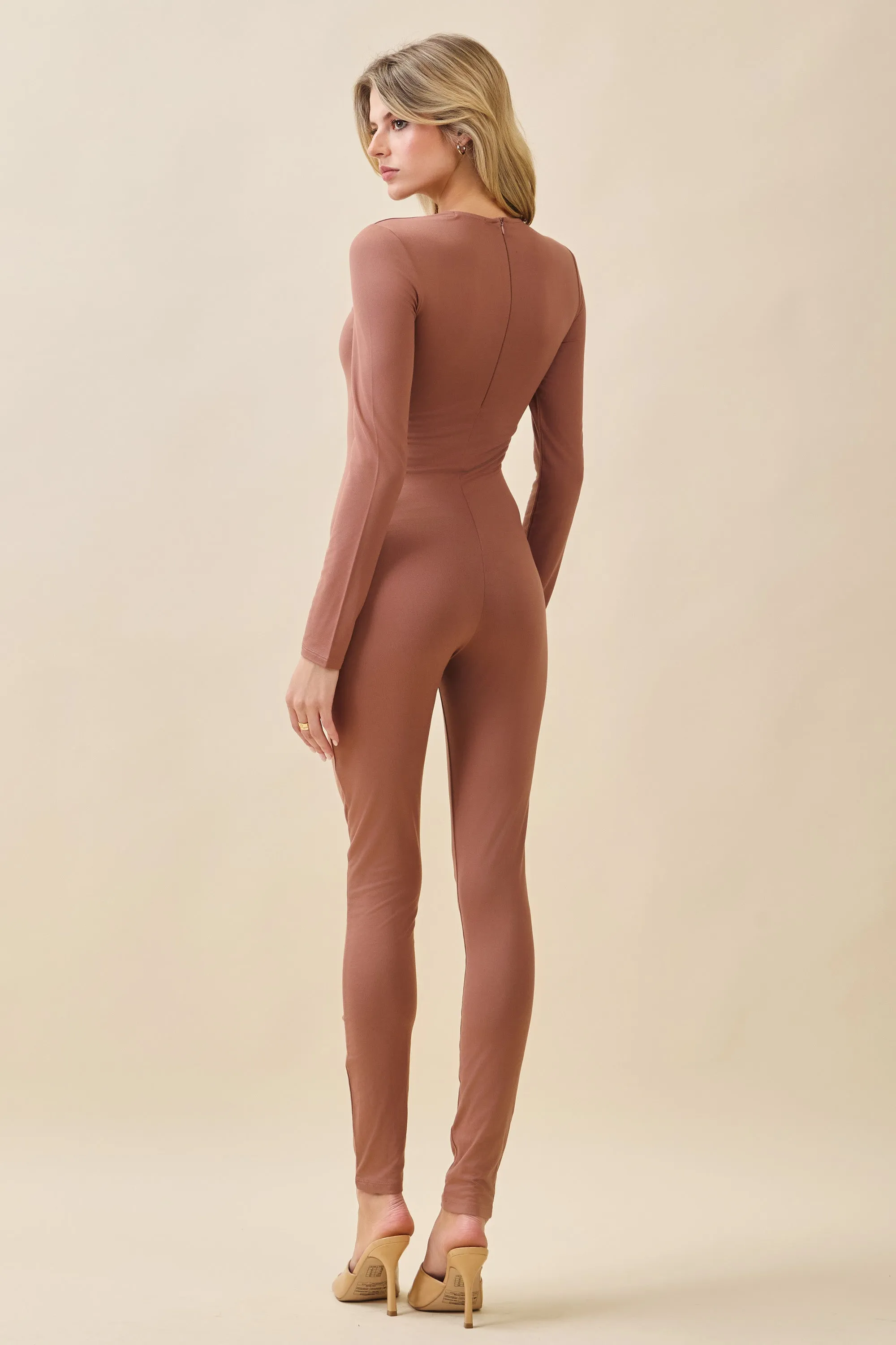 MOCK NECK LONG SLEEVE CATSUIT sold by Heart & Hips product image thumbnail 3