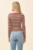 ENVELOPE NECK DETAIL STRIPE TOP sold by Heart & Hips