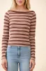 ENVELOPE NECK DETAIL STRIPE TOP sold by Heart & Hips