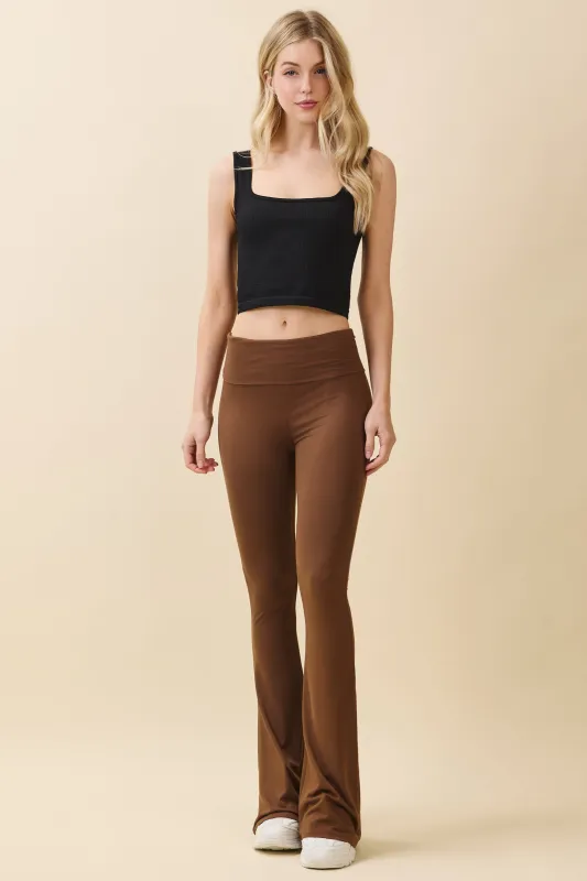 FLARE PANTS WITH FOLDOVER WAISTBAND sold by Heart & Hips