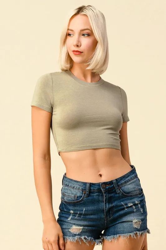SUPER CROP SHORT SLEEVE TEE sold by Heart & Hips