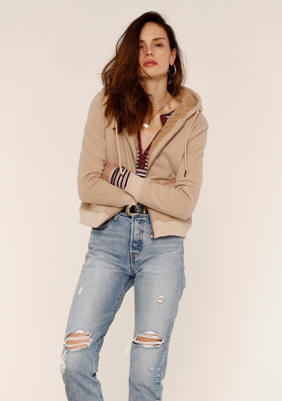 Aiden Reversible Hoodie sold by Heartloom