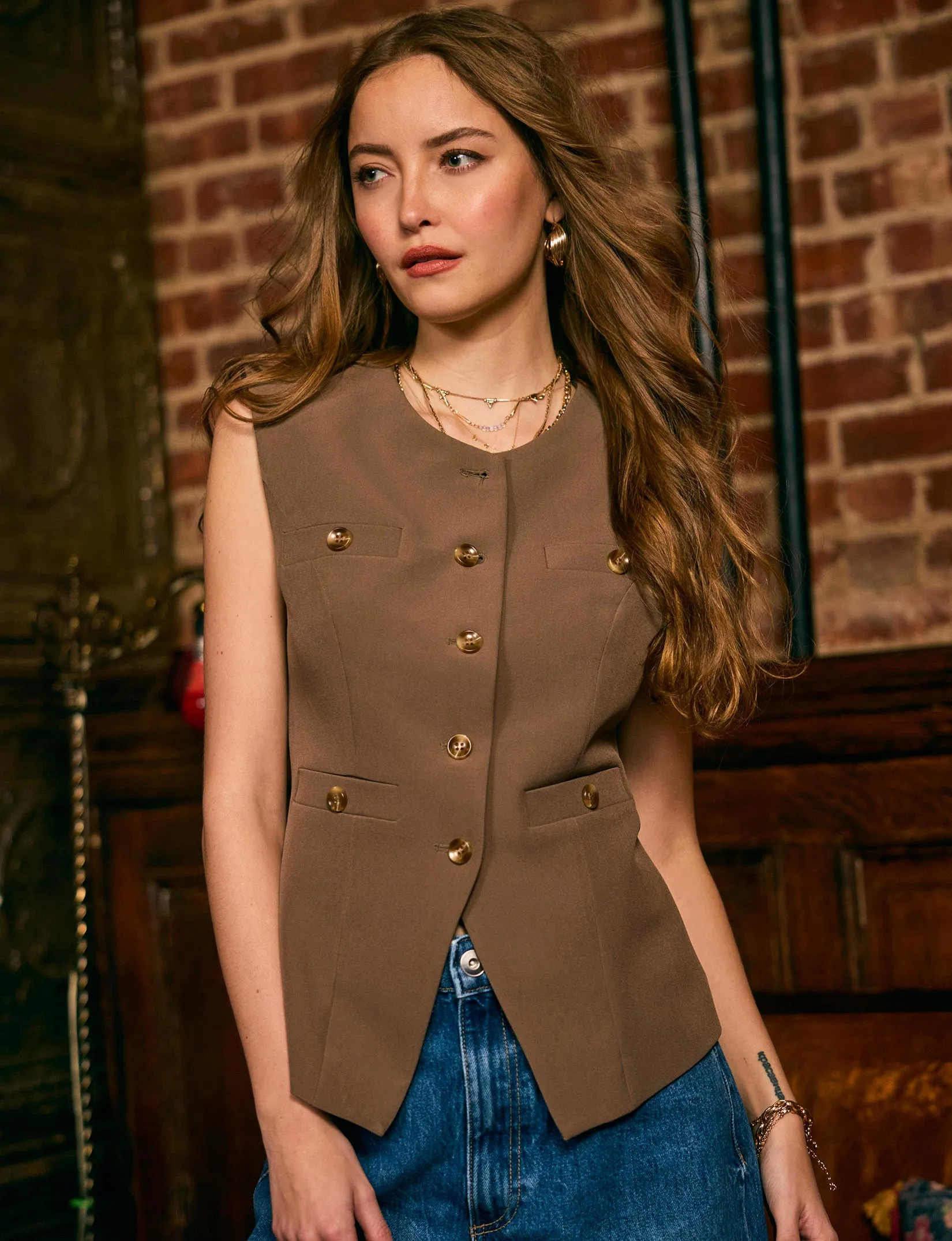 roxanna vest sold by Heartloom product image thumbnail 5