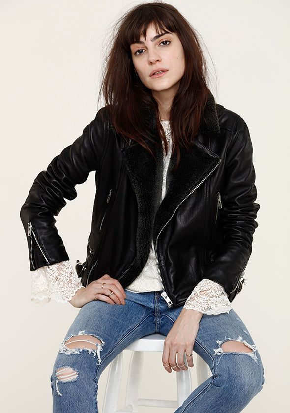 Jackie Moto Jacket sold by Heartloom