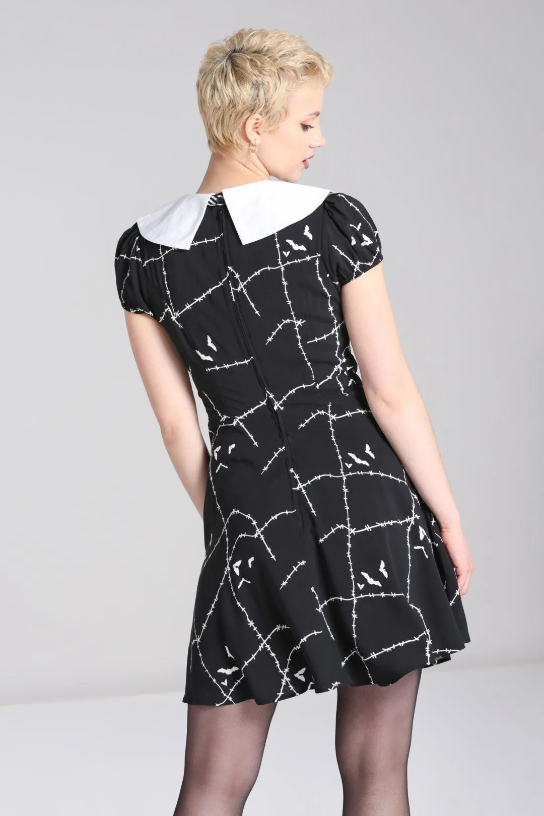 Stitches Mini Dress sold by Hell Bunny product image thumbnail 3