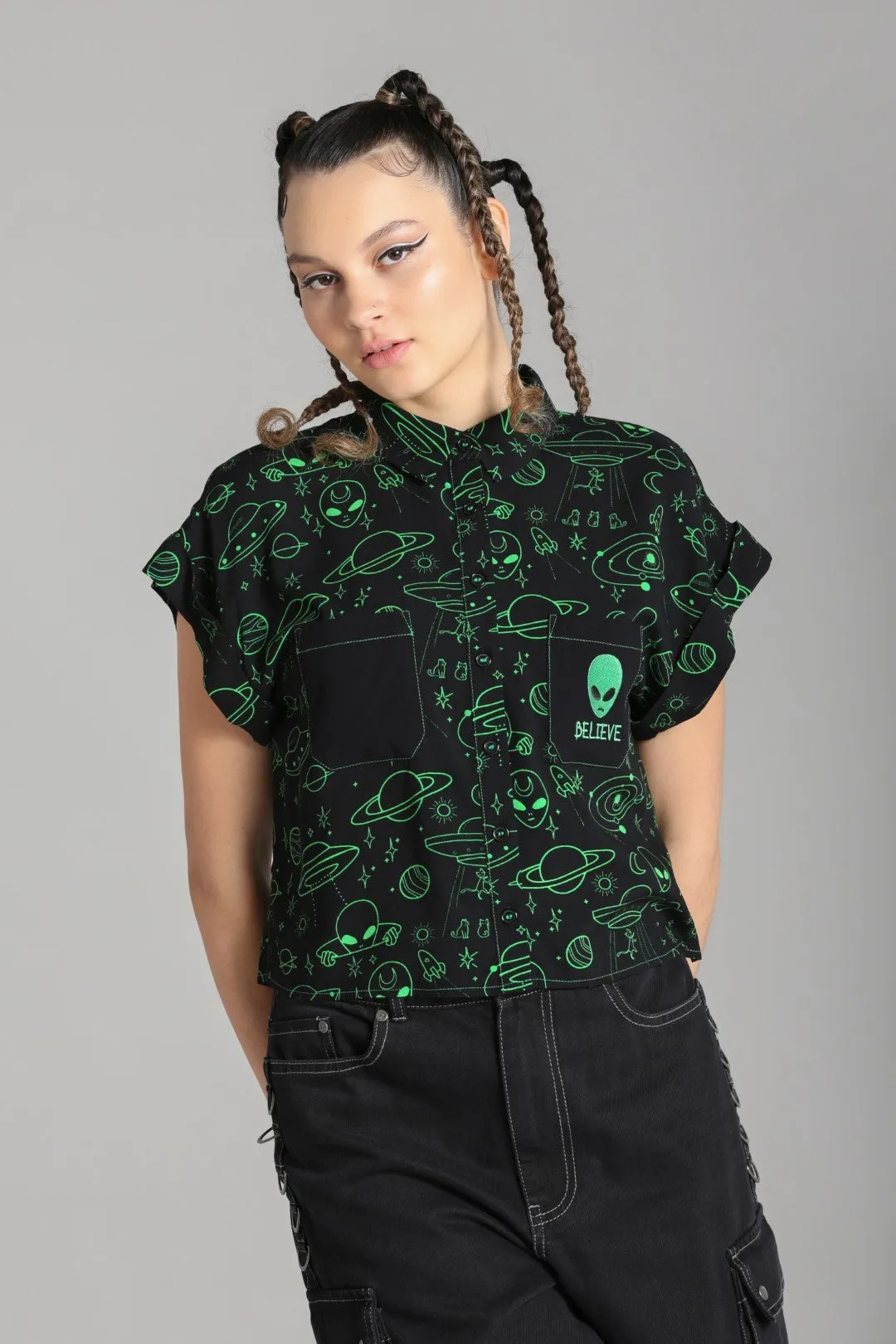 Mulder Shirt sold by Hell Bunny product image thumbnail 3