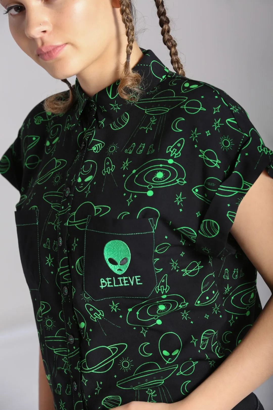 Mulder Shirt sold by Hell Bunny product image thumbnail 2