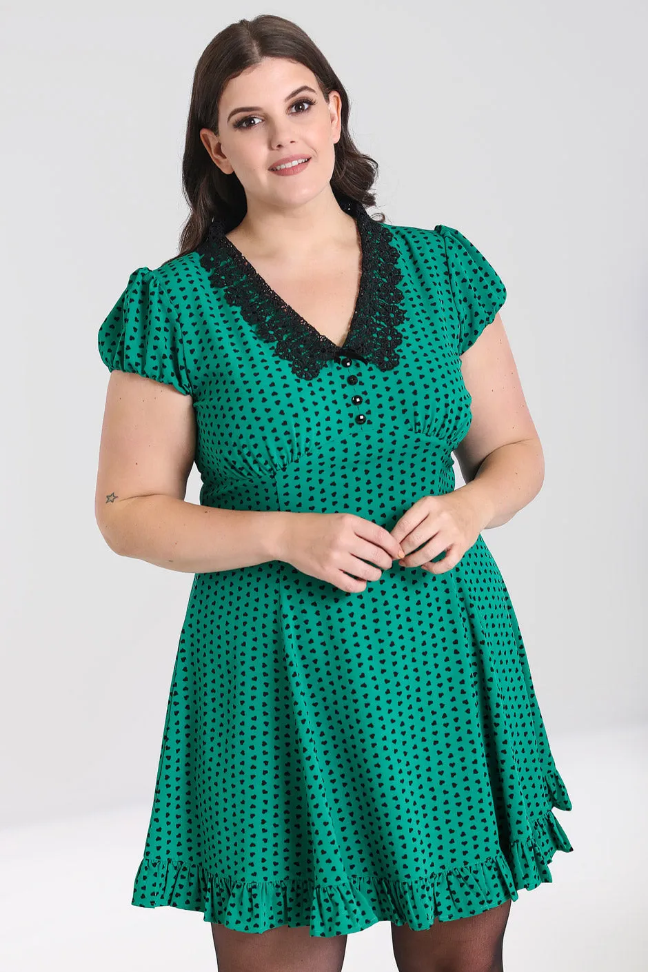 Paradisum Mini Dress sold by Hell Bunny