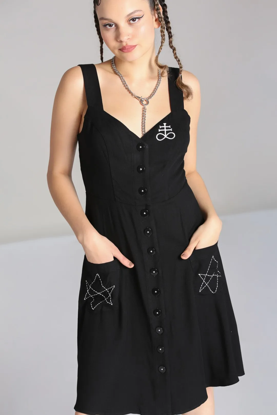 Destroya Knee Dress sold by Hell Bunny product image thumbnail 3