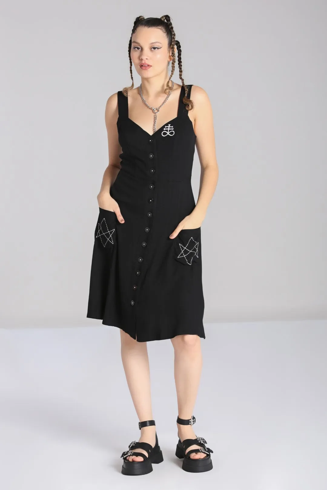 Destroya Knee Dress sold by Hell Bunny product image thumbnail 2