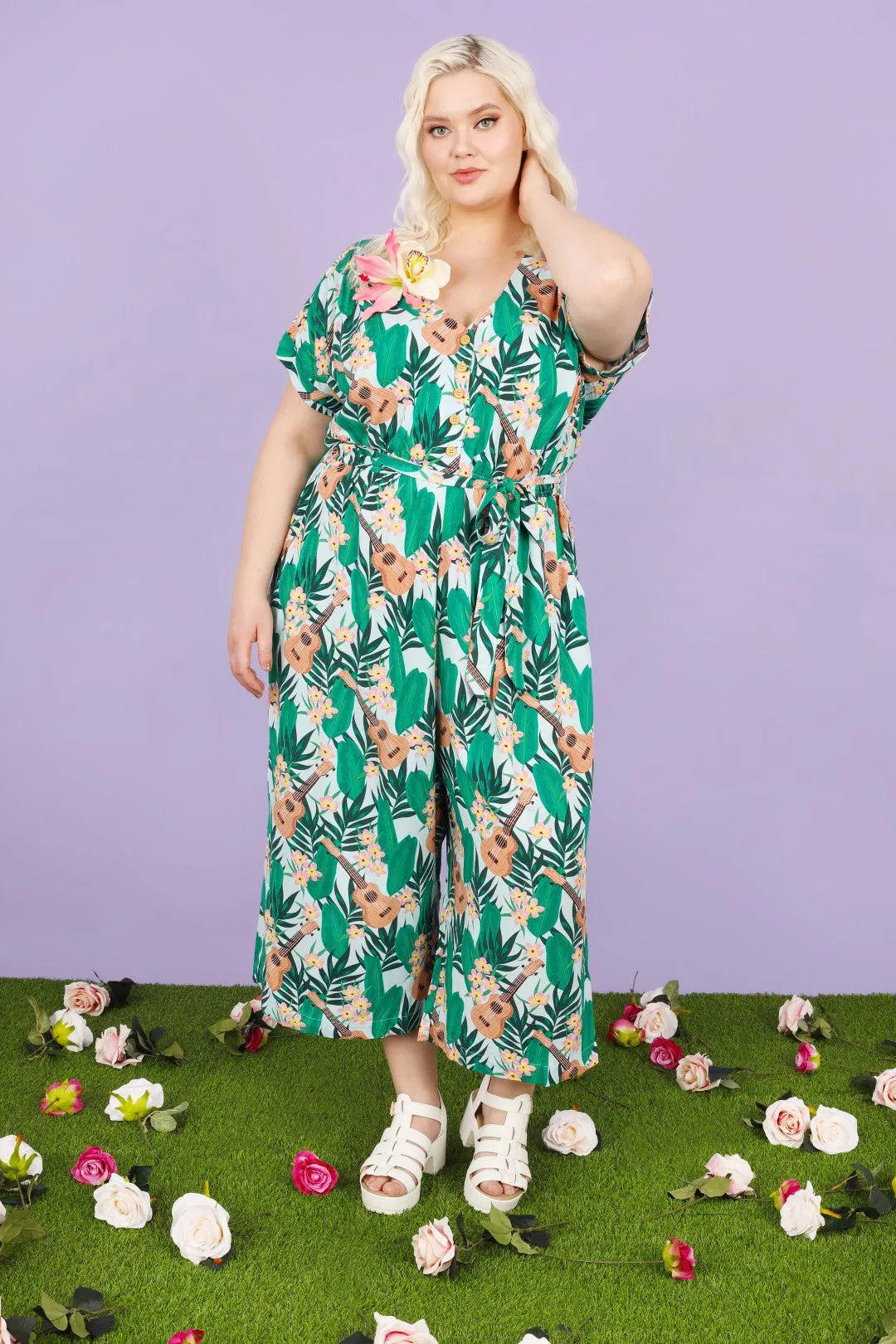 Ululani Jumpsuit sold by Hell Bunny product image thumbnail 3