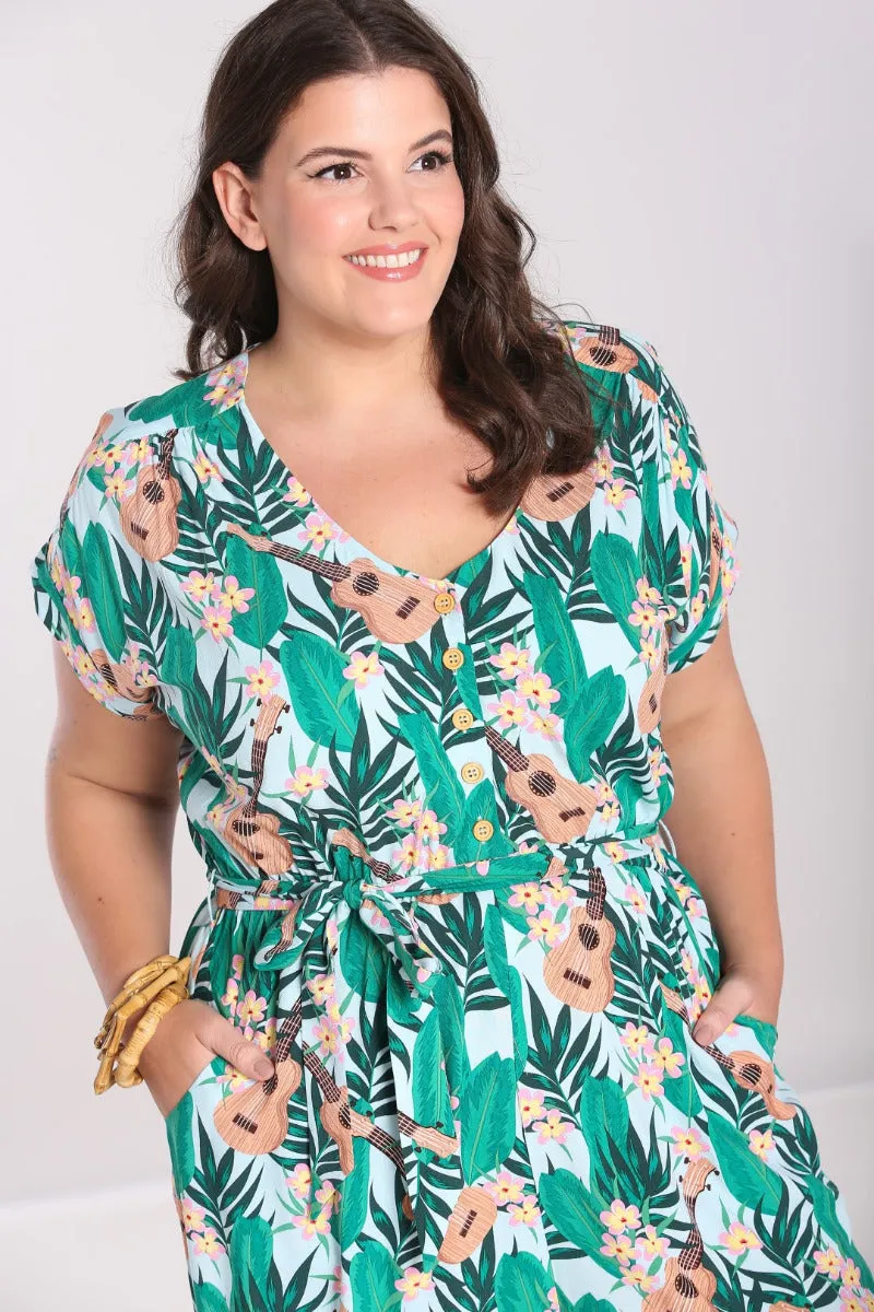 Ululani Jumpsuit sold by Hell Bunny