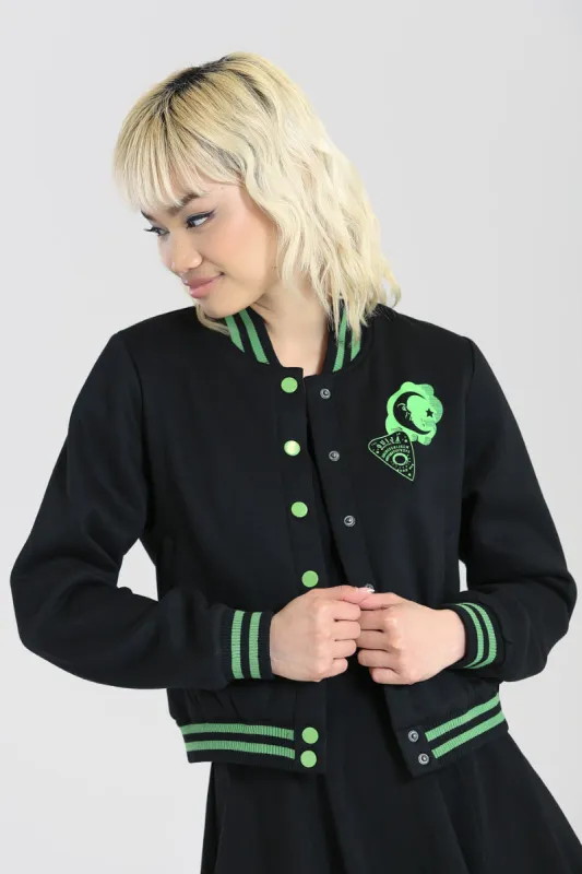 Samara Jacket Black-Green sold by Hell Bunny