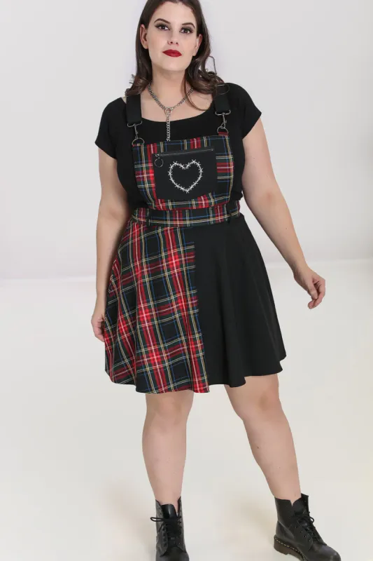 Heather Pinafore Dress sold by Hell Bunny