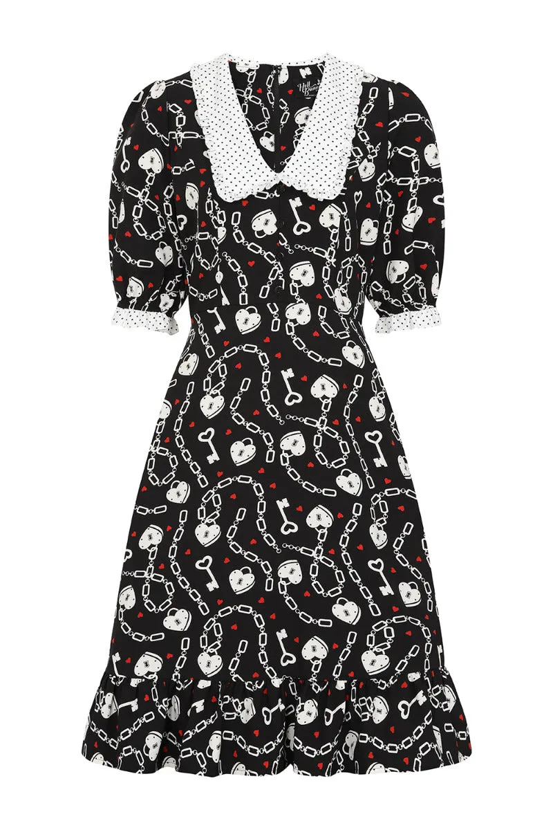 Heart Lock Mid Dress sold by Hell Bunny product image thumbnail 4