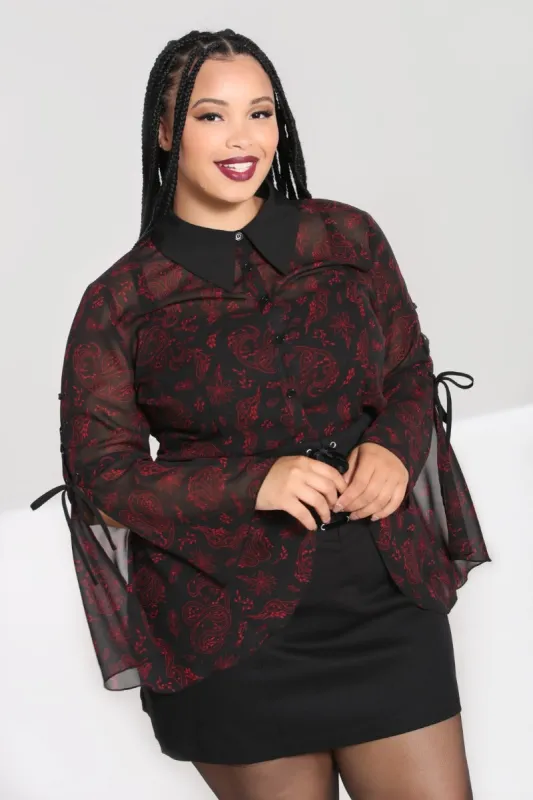 Clarice Blouse sold by Hell Bunny