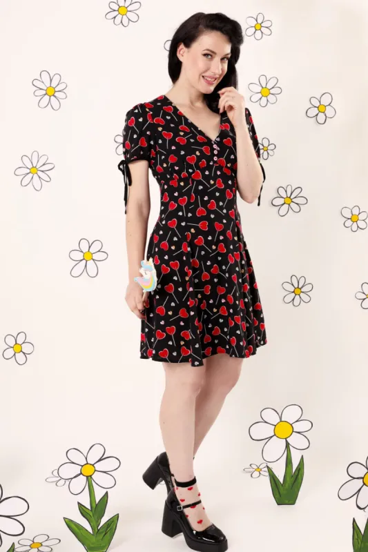 Lollies Mini Dress made by Hell Bunny