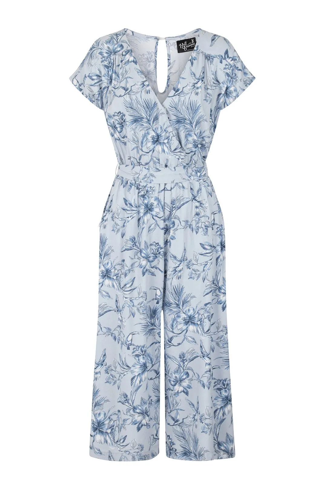 Brasilia Jumpsuit Blue sold by Hell Bunny product image thumbnail 4