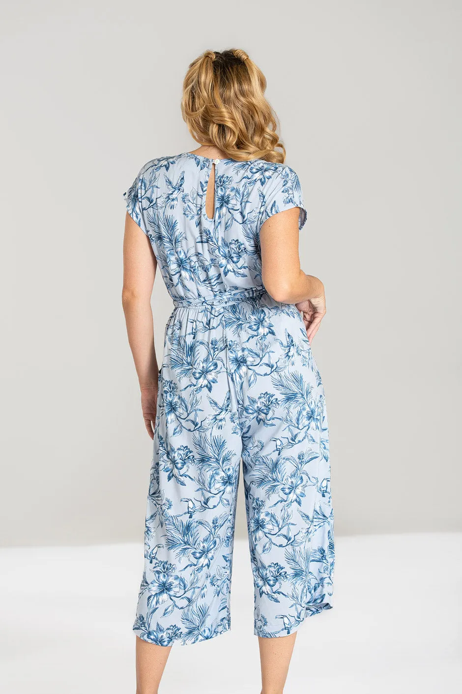Brasilia Jumpsuit Blue sold by Hell Bunny product image thumbnail 2