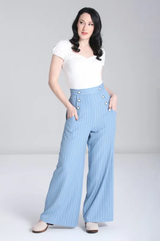 Caspian Swing Trousers sold by Hell Bunny