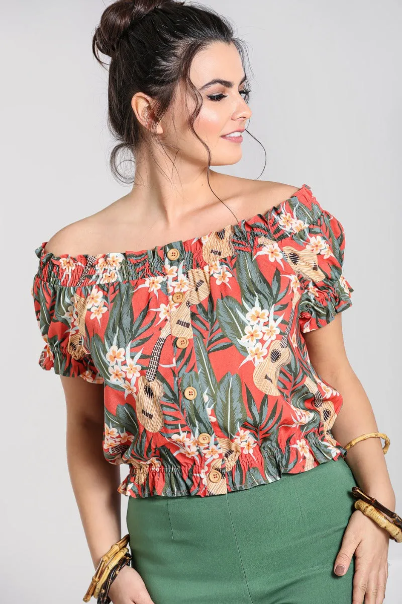 Ukulele Top sold by Hell Bunny