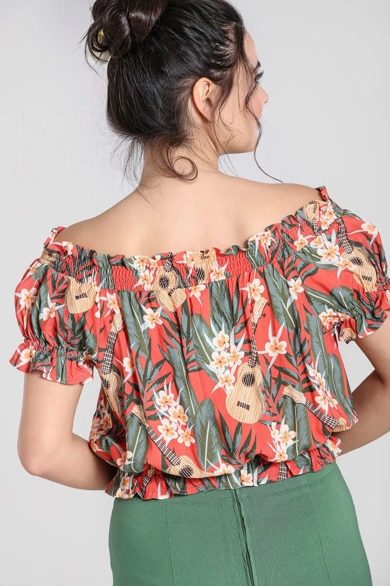 Ukulele Top sold by Hell Bunny product image thumbnail 3