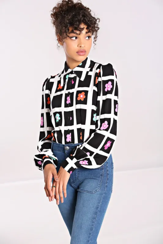 Oopsie Daisy Blouse sold by Hell Bunny