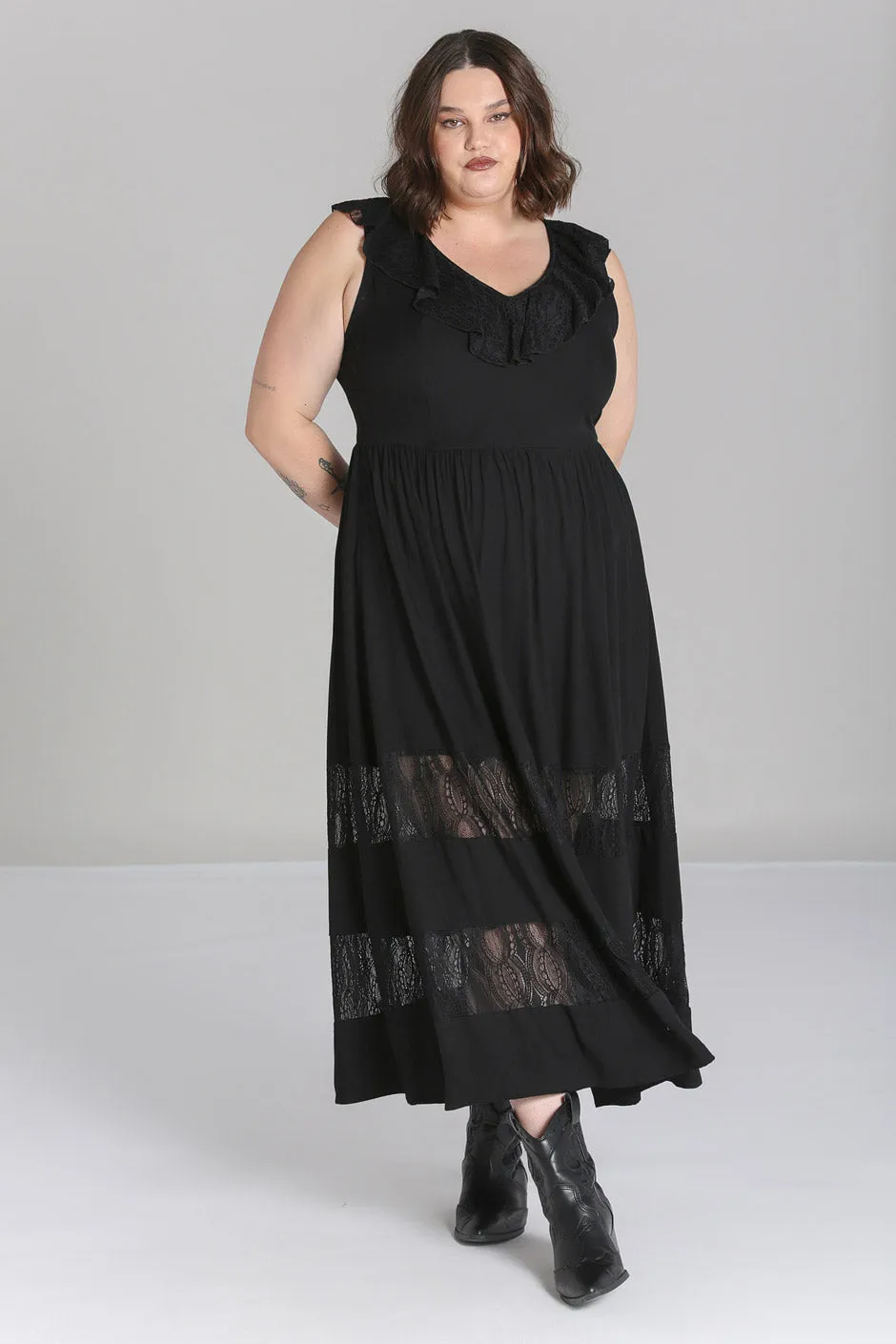 Mortem Maxi Dress sold by Hell Bunny product image thumbnail 3