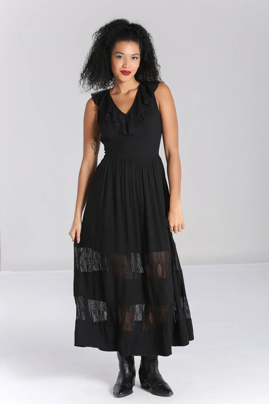 Mortem Maxi Dress sold by Hell Bunny product image thumbnail 5