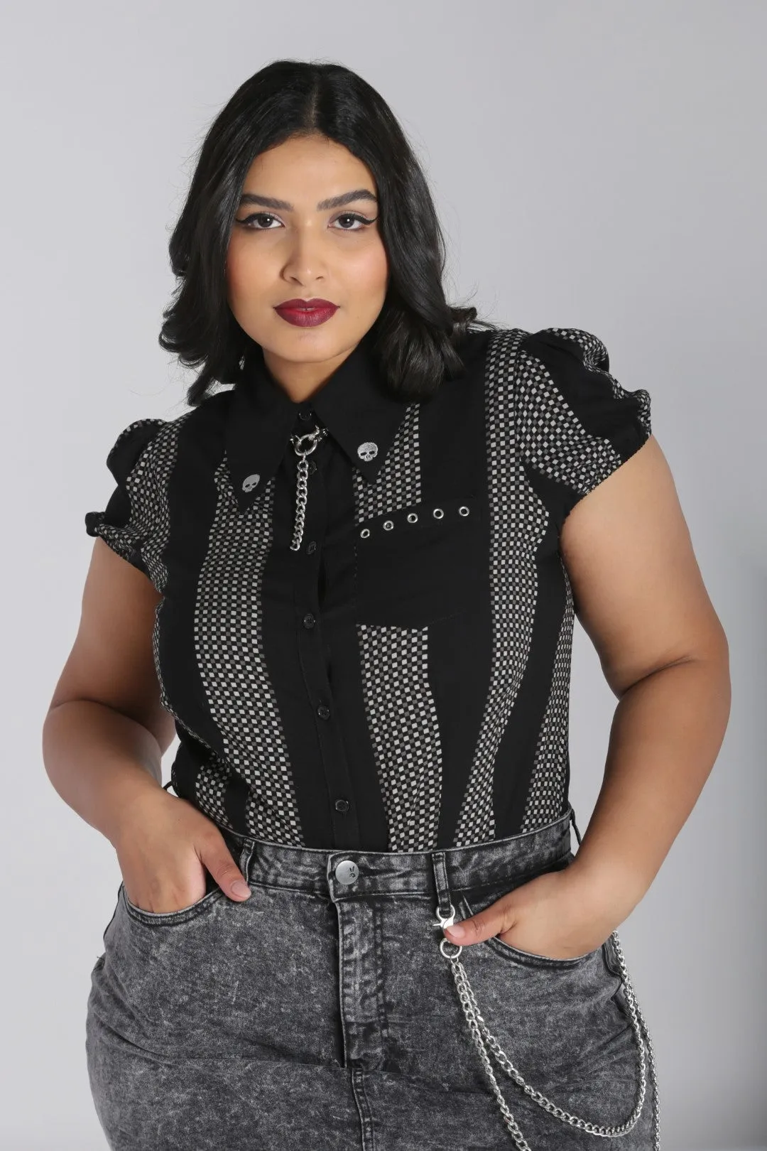 Lita Blouse sold by Hell Bunny product image thumbnail 5