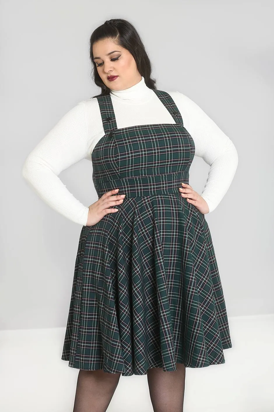 Peebles Pinafore Dress sold by Hell Bunny product image thumbnail 5