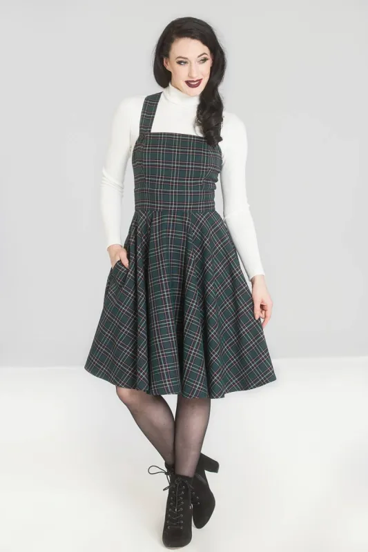Peebles Pinafore Dress sold by Hell Bunny