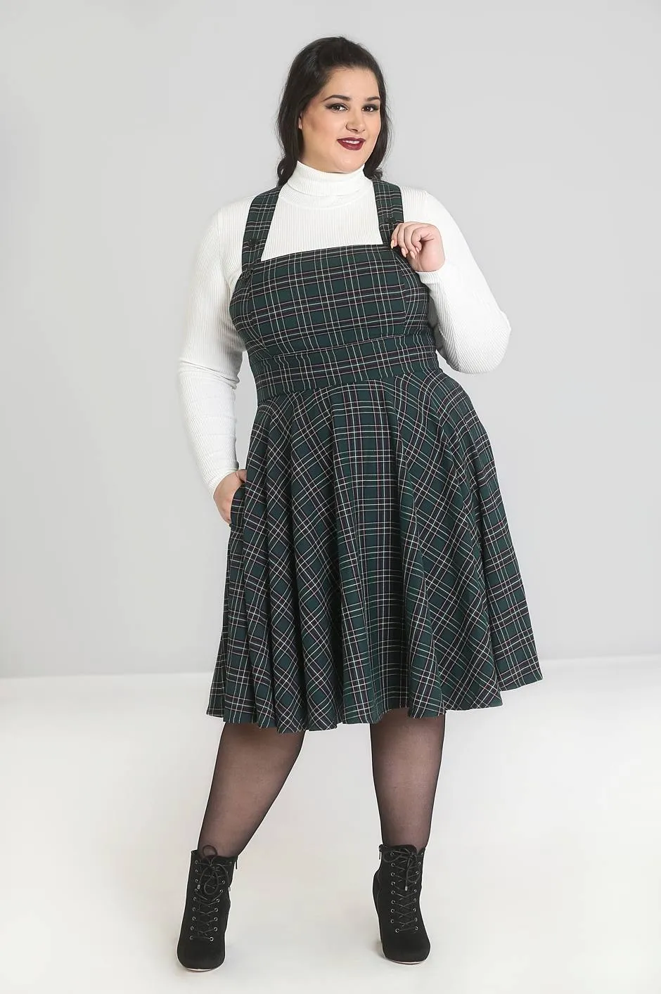 Peebles Pinafore Dress sold by Hell Bunny product image thumbnail 4