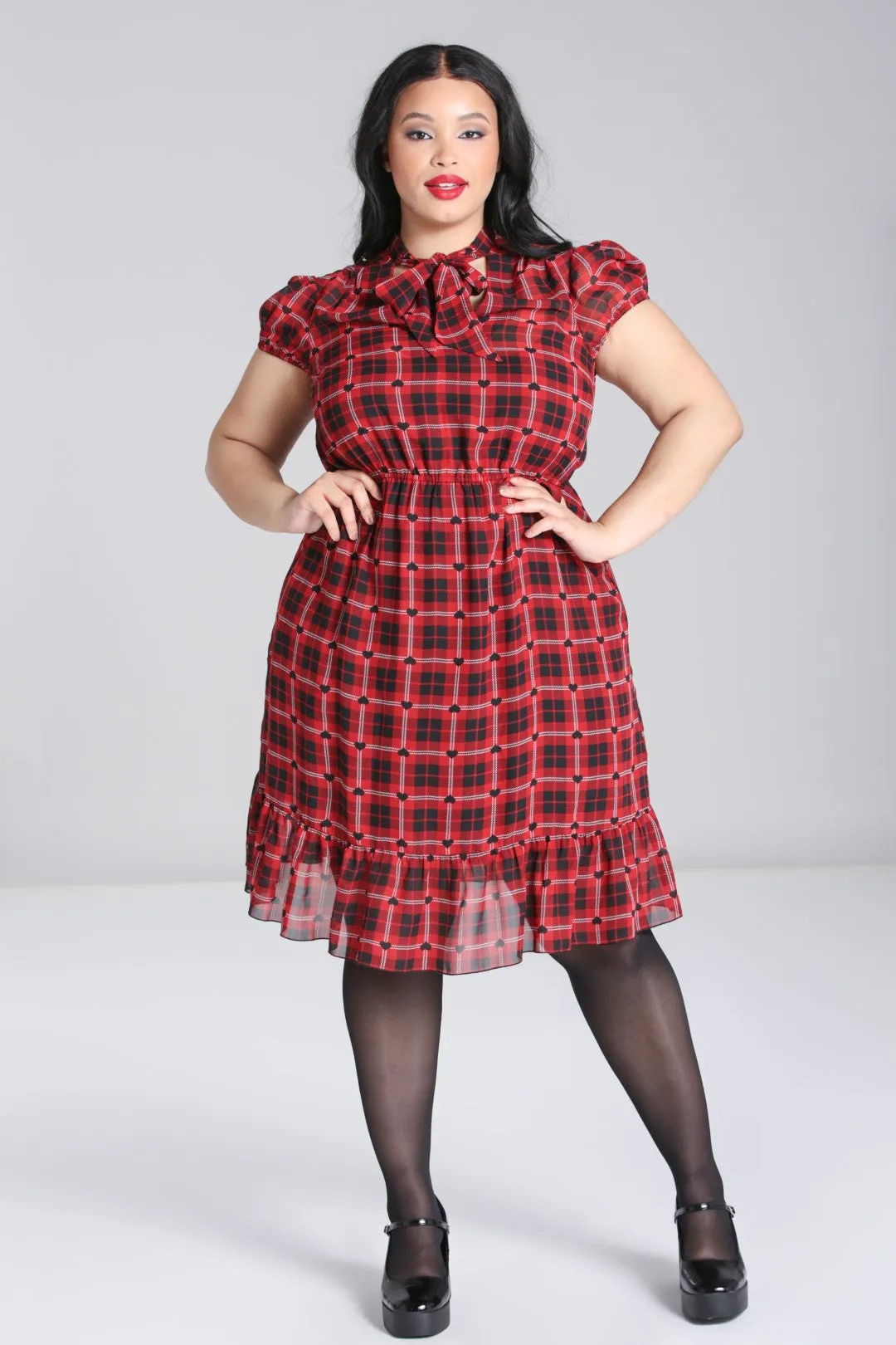 Date Night Knee Dress sold by Hell Bunny product image thumbnail 4
