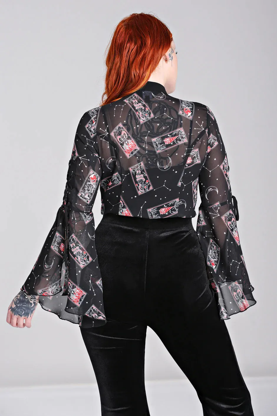 Duality blouse sold by Hell Bunny product image thumbnail 3