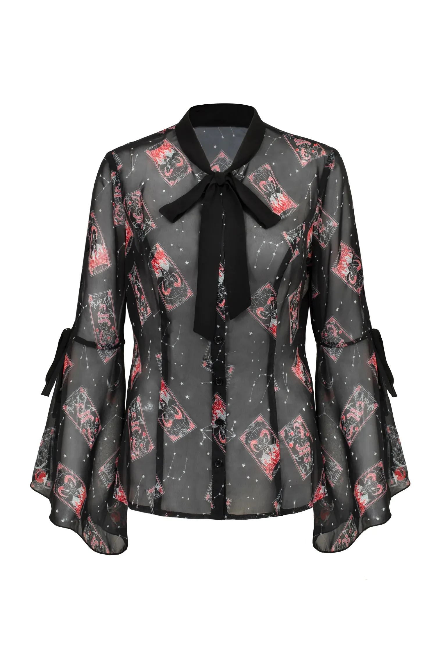 Duality blouse sold by Hell Bunny product image thumbnail 5