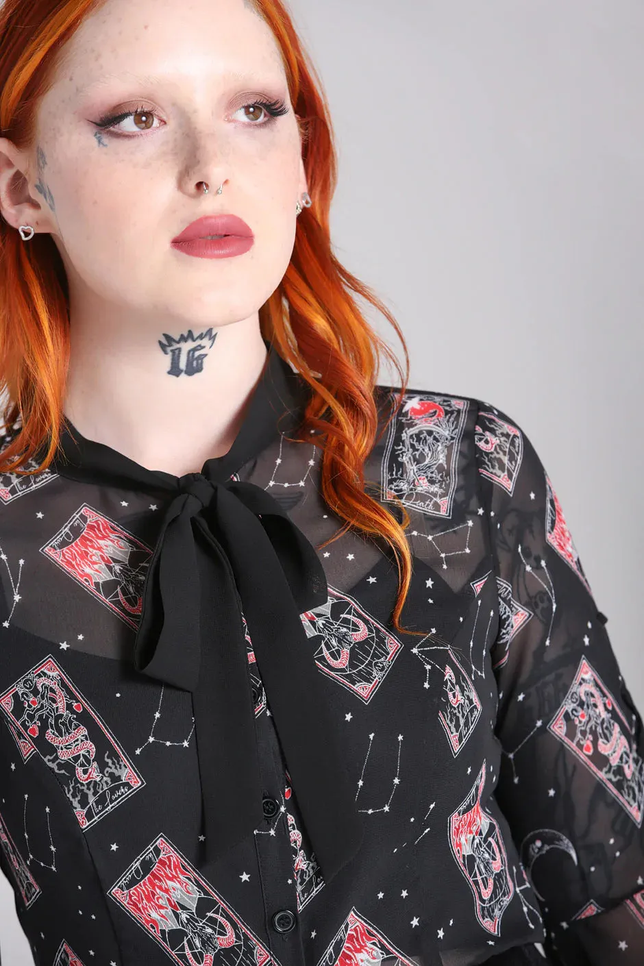 Duality blouse sold by Hell Bunny product image thumbnail 4