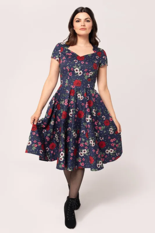 Camellia Midi Dress sold by Hell Bunny