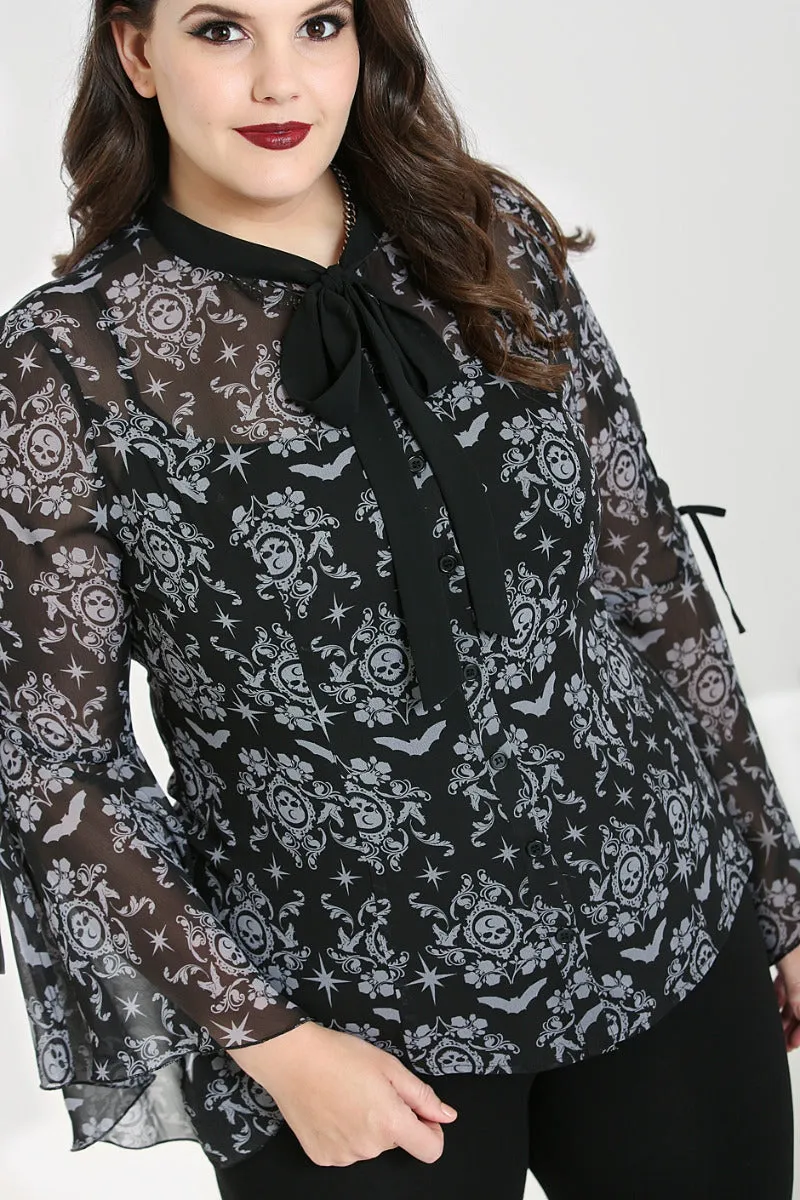 Lost Whispers Blouse sold by Hell Bunny product image thumbnail 3