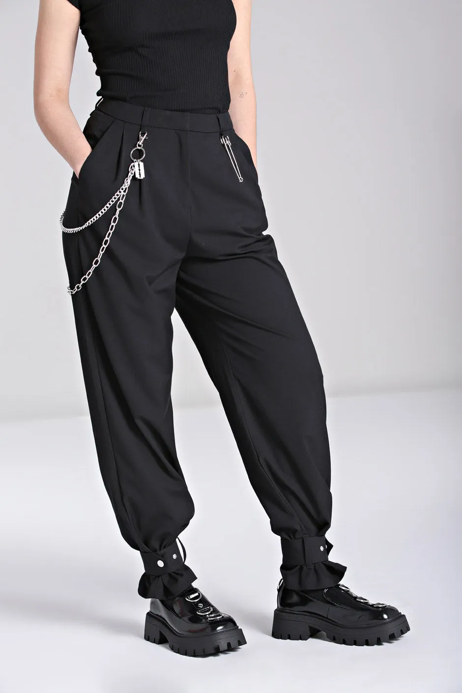 Rebellion Trousers sold by Hell Bunny product image thumbnail 2