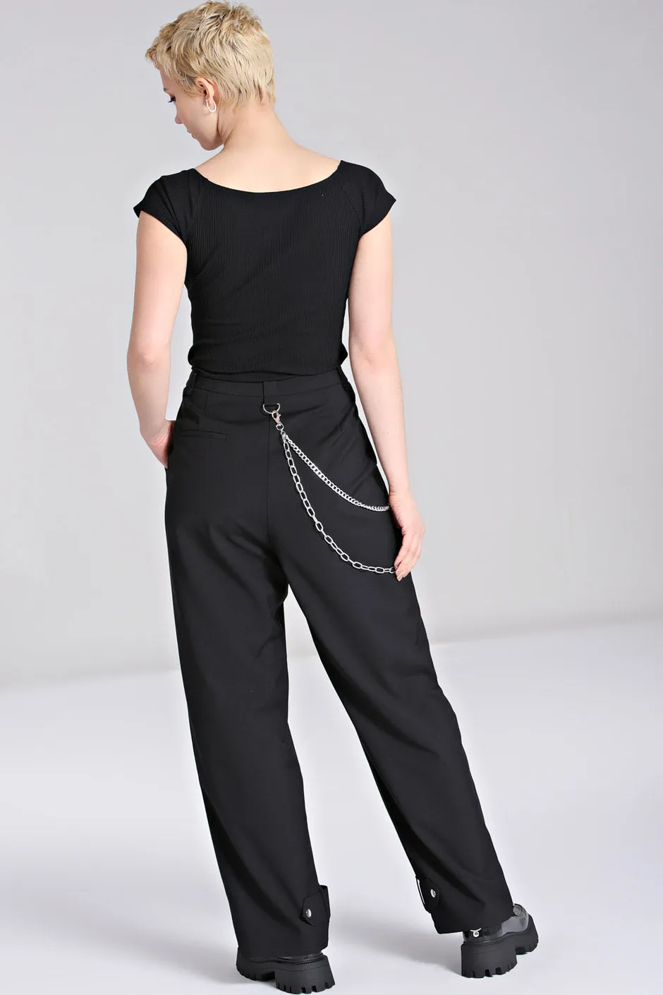 Rebellion Trousers sold by Hell Bunny product image thumbnail 3