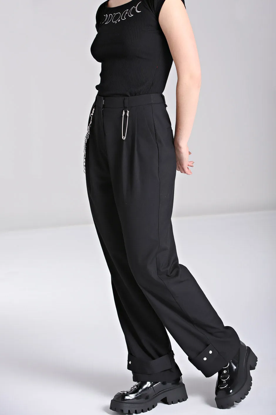 Rebellion Trousers sold by Hell Bunny product image thumbnail 5