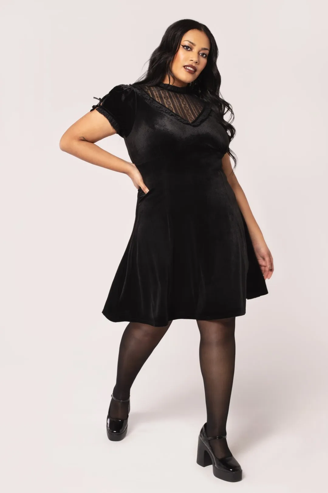 Mourning Dress sold by Hell Bunny product image thumbnail 5