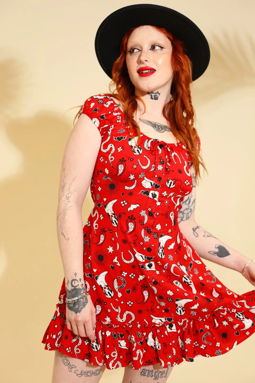 Emmylou Mini Dress sold by Hell Bunny