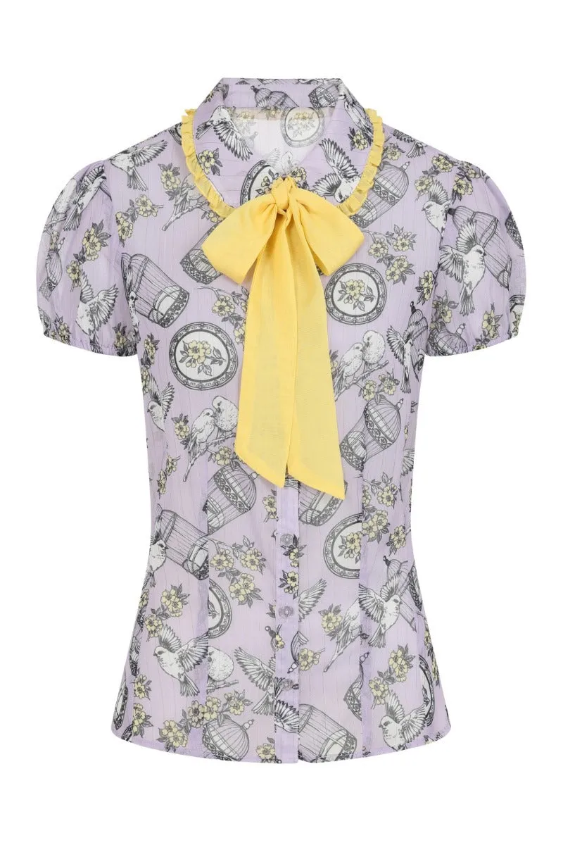 Willow Sparrow Blouse sold by Hell Bunny product image thumbnail 5